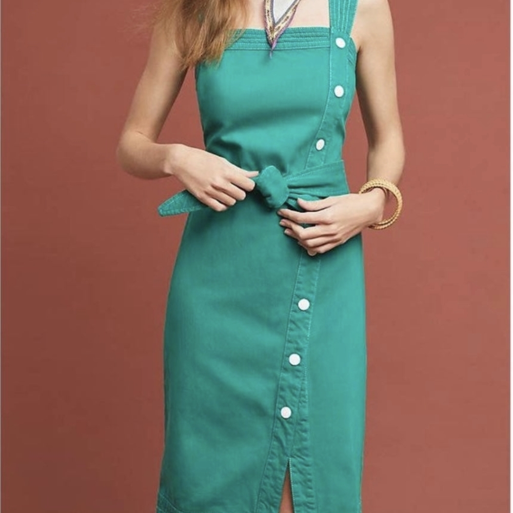 Maeve Anthropologie Elizabeth Green dress, 8